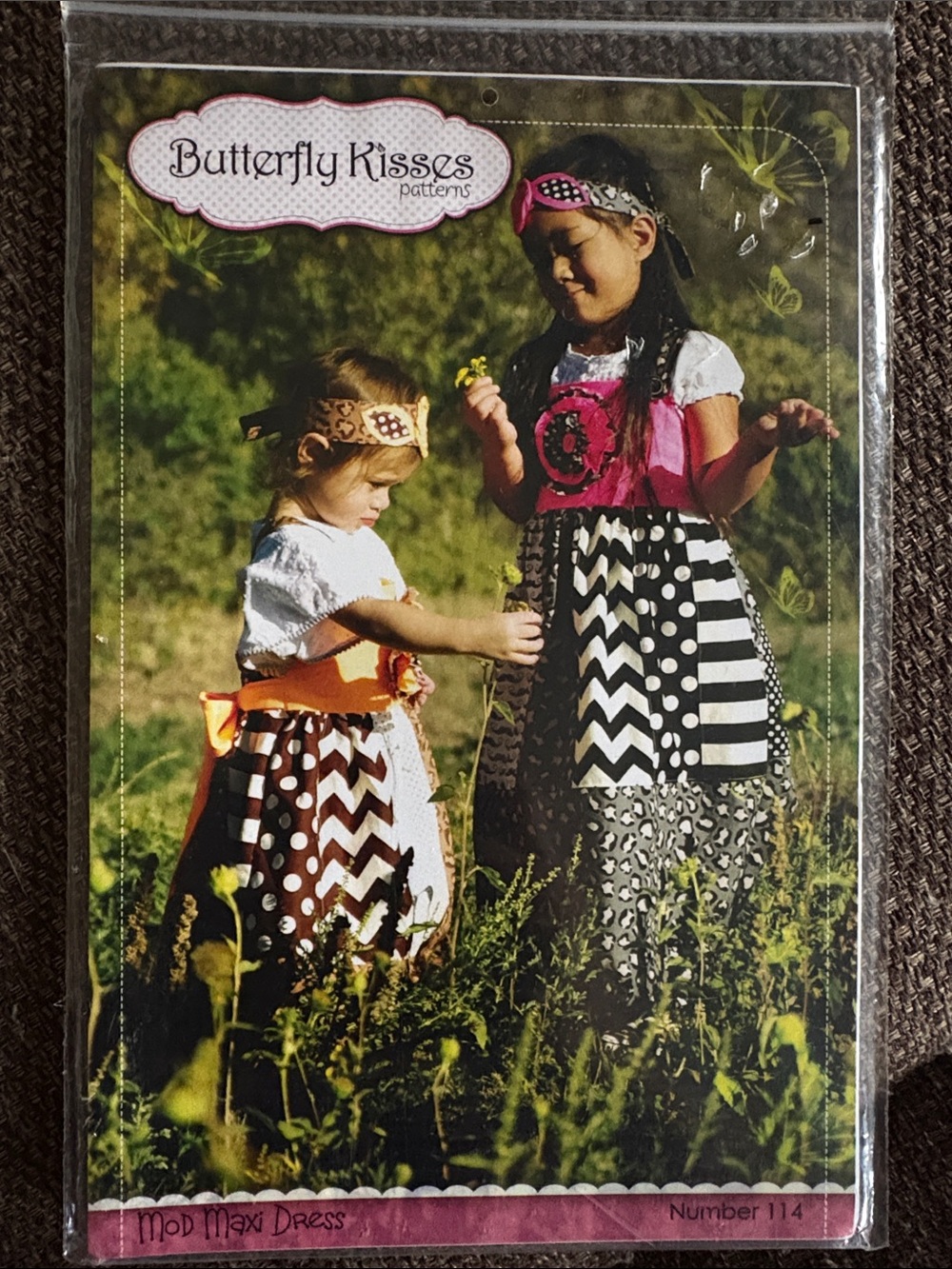 Butterfly Kisses Sewing Pattern Mod Maxi Dress #114 Fits 3-6 years old Halloween